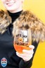 Pearhead Let's Get Smashed Stemless Wine Glass, Gradient Orange, Fall Holiday Home Decor Gifts, Halloween Stemless Wine Glass, 15 oz