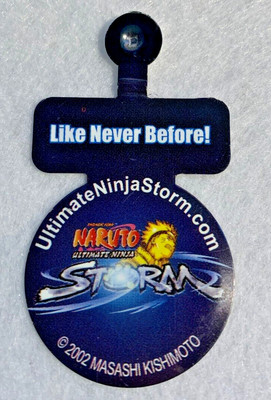 Naruto Ultimate Ninja Storm Metal fold tab promo pin 2.5'' x 1'' - uzumaki