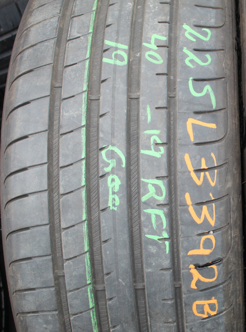 225 40 19 Goodyear, RunFlat, 93Y, x1 Single 6.4mm (F1_tyres) L3392B