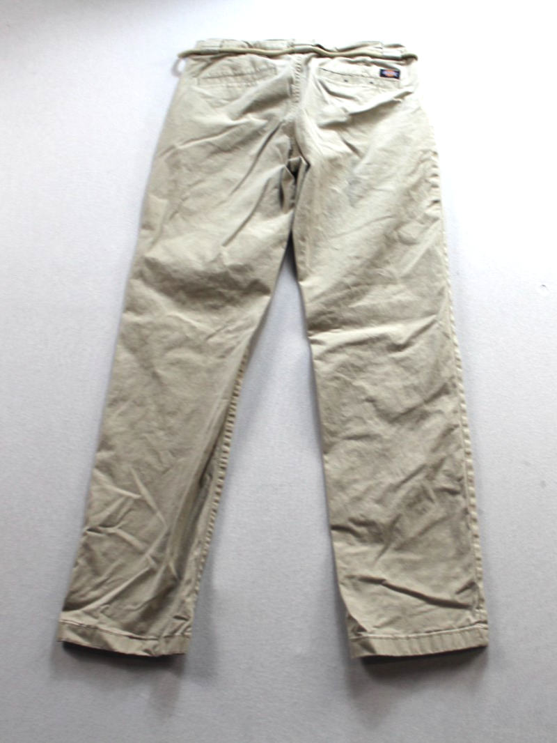 Dickies Chino Pants Women 12 Beige Excellent Straight Leg Cotton Canvas Casual