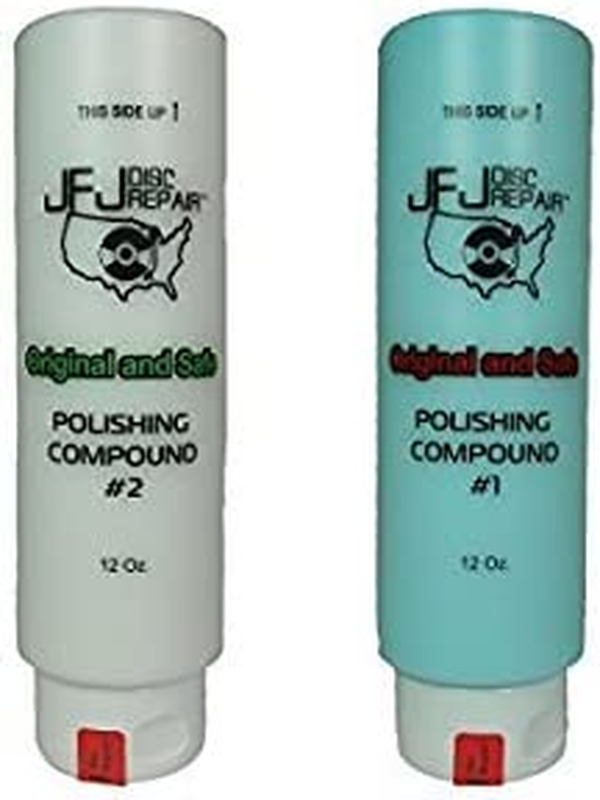 Original JFJ Polish Compound Combo Pack 12Oz Blue #1 & White #2 (JFJ Easy Pro P