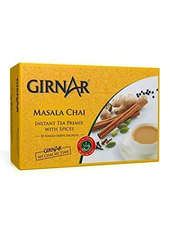 Girnar Instant Chai (Tea) Premix with Masala, 10 Sachet Pack