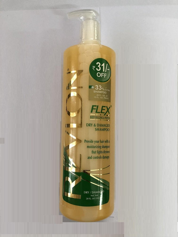 Revlon Flex Shampoo Dry Damaged Body Building Protein Shampoo 20 Oz / 592 Ml
