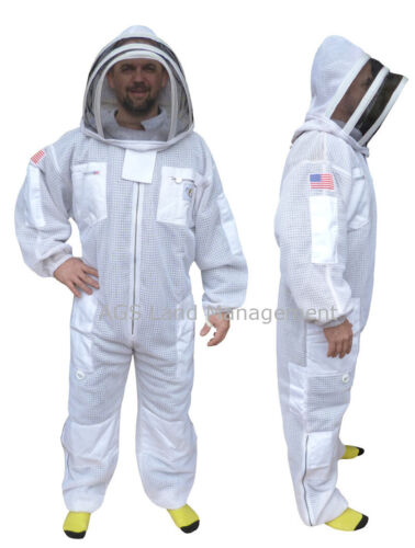 3XL Three Layer Ultra Ventilated Beekeeping bee Professional bee Suit 3 Layer