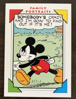 1991 Impel Walt Disney Collector Cards Family Portraits #161 Mickey Mouse