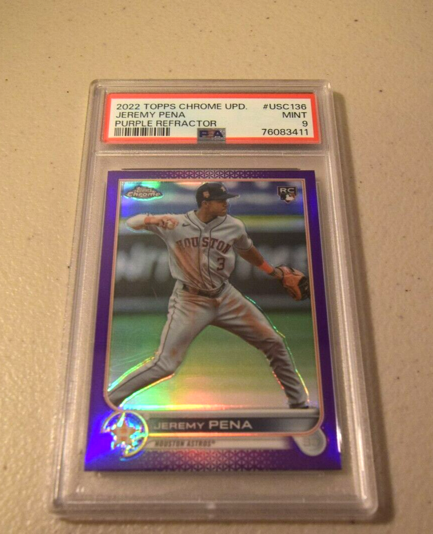 2022 Topps Chrome Update Jeremy Pena USC136 Rookie Purple