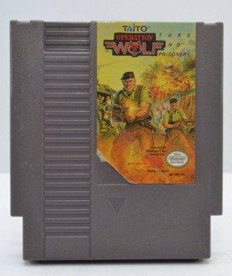 Operation Wolf (Nintendo NES, 1989) Authentic Cleaned Tested Working