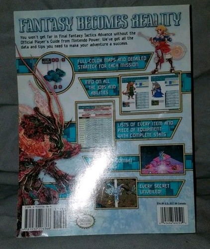 Final Fantasy Tactics Advance Strategy Guide Game Boy Advance- Great Condition!