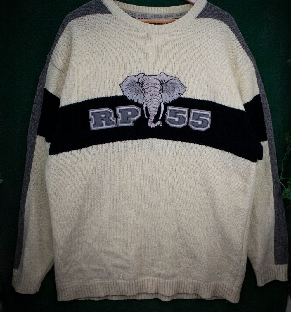 Vintage 90s RP55 JEANS CO Oversized Sweater Crewneck Hip-hop Vintage 90s RP55 JEANS CO Oversized Sweater Crewneck Hip-hop
