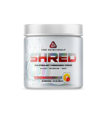 Core Nutritionals Shred Non-Stim Thermogenic Powder 50serv -Pineapple Strawberry