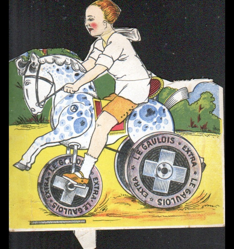 Clermont-Ferrand (63) Cartonnage Articulé Cheval / Pneu Bergougnan Le Gaulois