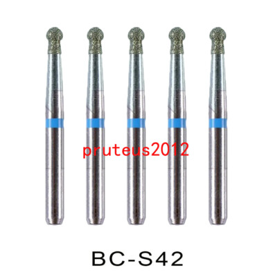 100 pcs SANDENT Dental Diamond Burs For High Speed Handpiece Friction Grip 1.6mm