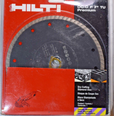 NEW HILTI DC-D P TU 7'' X 7/8'' 7'' Premium Diamond Blade Dry Cutting blade.