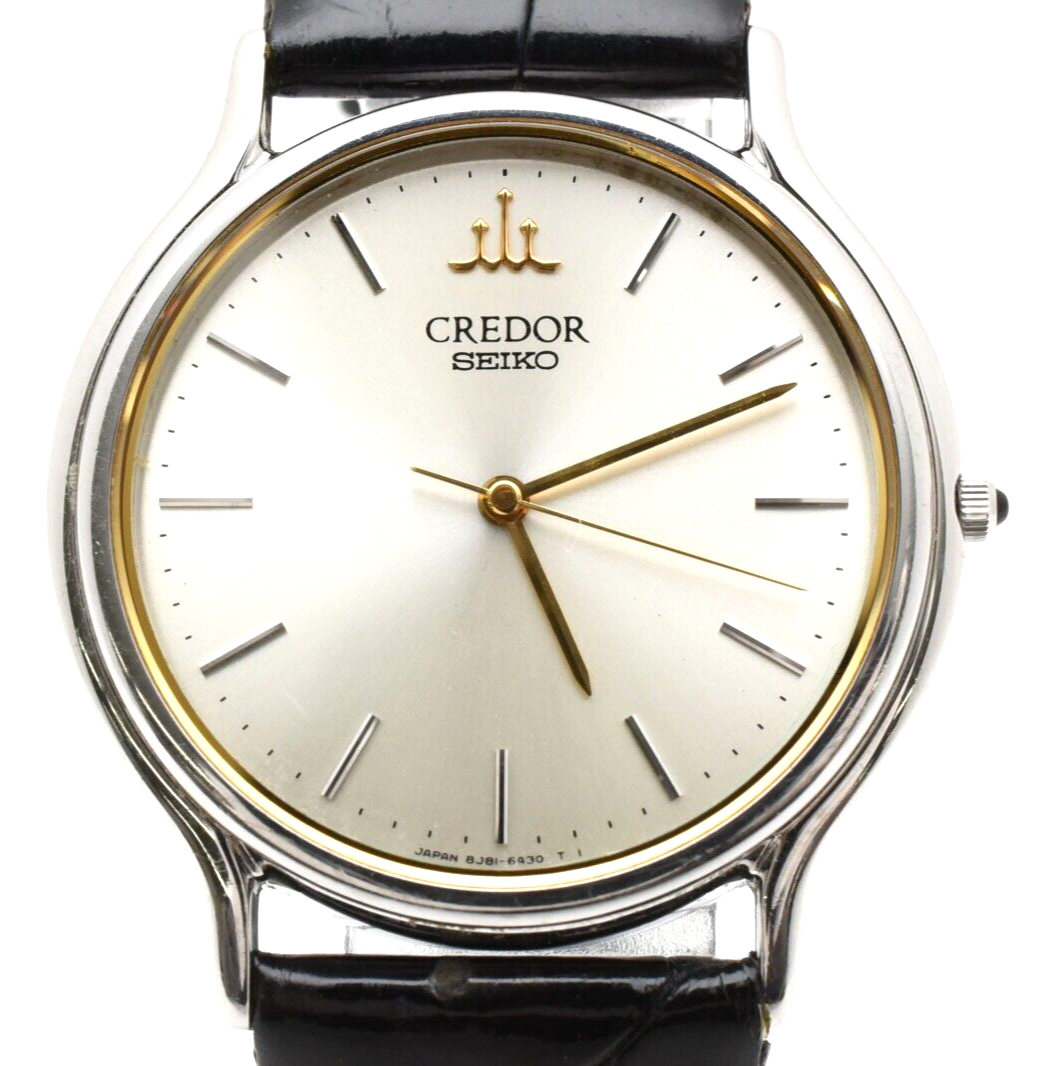 時計 Seiko Credor Signo 8J81-6A30 GCAR011 #49 Near MINT】 Seiko Credor Signo 8J81-6A30 GCAR011 Silver