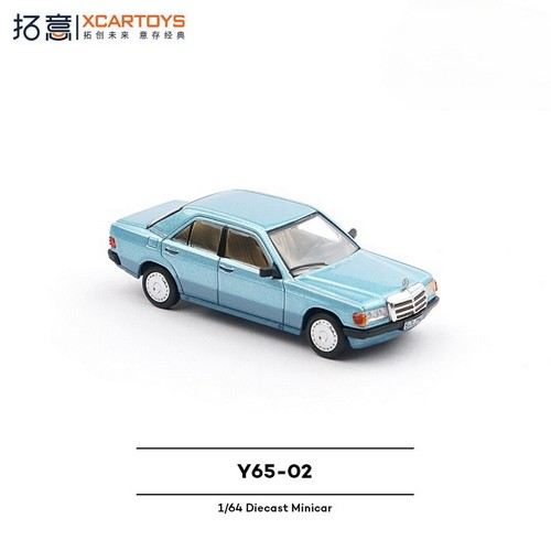 XCARTOYS 1/64 Scale Mercedes-Benz 190E Blue Diecast Car