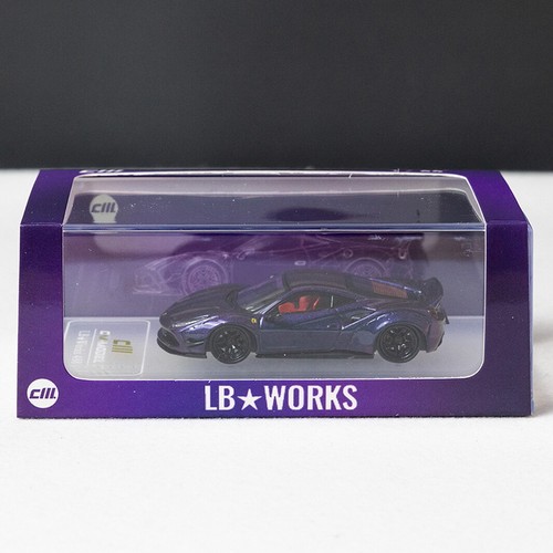 CM Model 1/64 Scale Ferrari 488 LBWK Chameleon Diecast Car