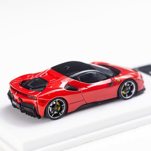 MJ 1/64 Scale Ferrari SF90 Spider Red Diecast Car Model Toy