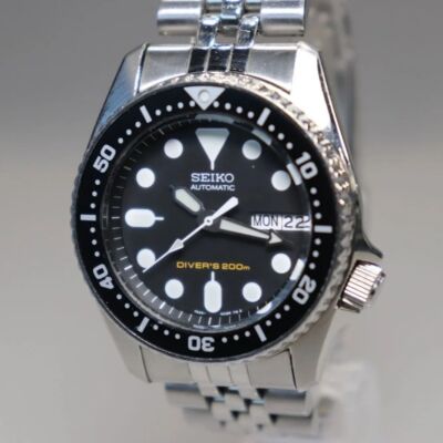 Near Mint] Seiko SKX007 7S26-0020 Black Boy Diver 200m Auto