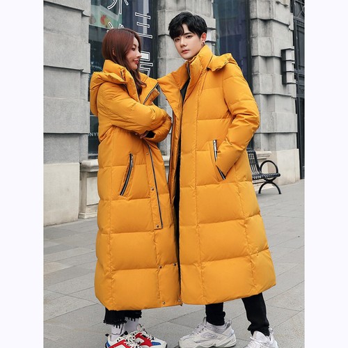 ジャケット・アウター KOCHE Parka Docking Long Coat Winter Coat Men's Parka Coat Wool Lining Fur Collar Hooded