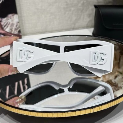 Pre-owned Dolce & Gabbana 0dg4454-331287 White Sunglasses