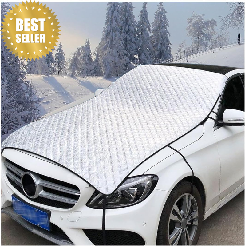 Winter Windscreen Cover, Waterproof Foldable Car Windscreen Cover, Frost Protect
