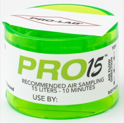 Pro-Lab PRO 15 Air Sampling Cassettes, 40/PK Exp 11/25 Mold/Pollen Detection 