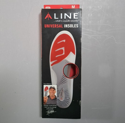Aline Universal Insoles Unisex Medium Mens 8-9 Womens 9-10 (READ DESCR.)