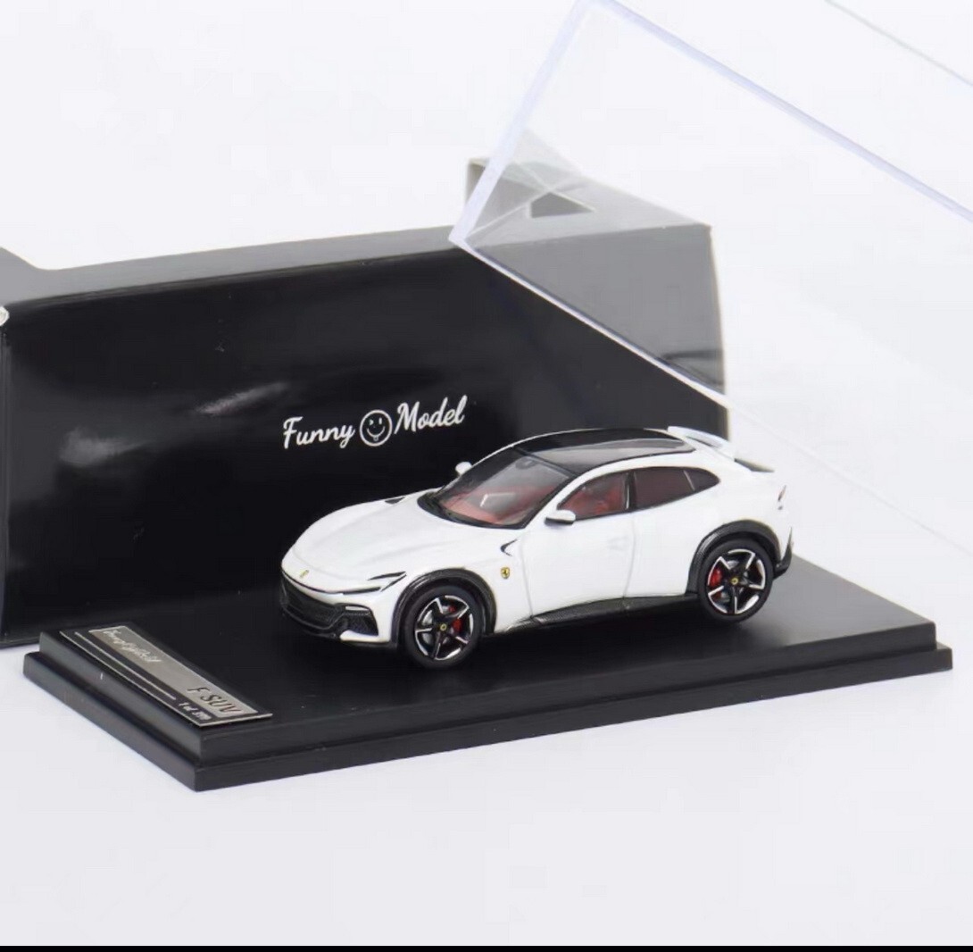 Funny Model F SUV / フェラーリ プロサングエ 1/64 Funny Model 1/64 Ferrari Purosangue SUV White Diecast car