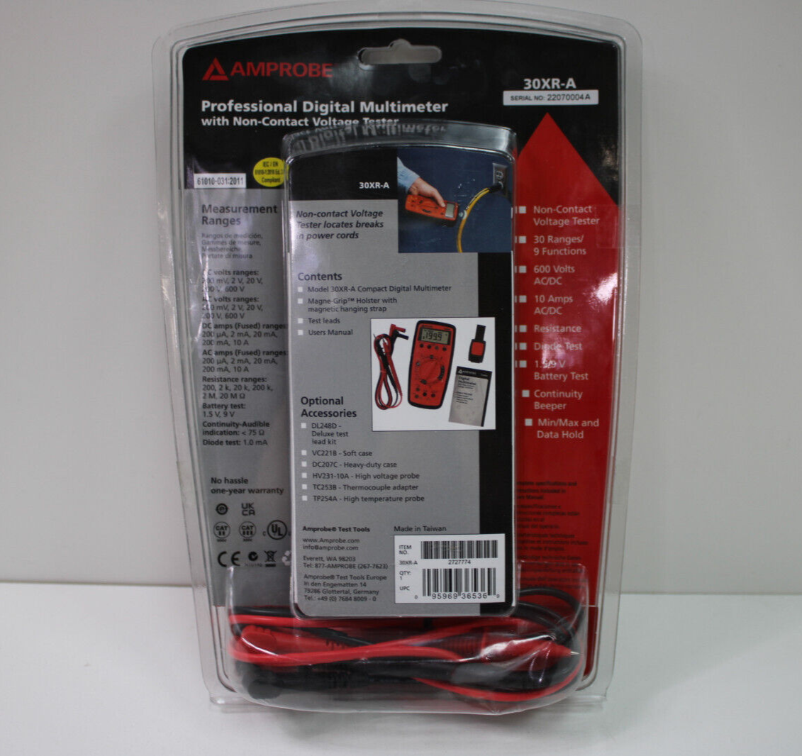 Amprobe 30XRA Auto Ranging Digital Multimeter w/ VolTect