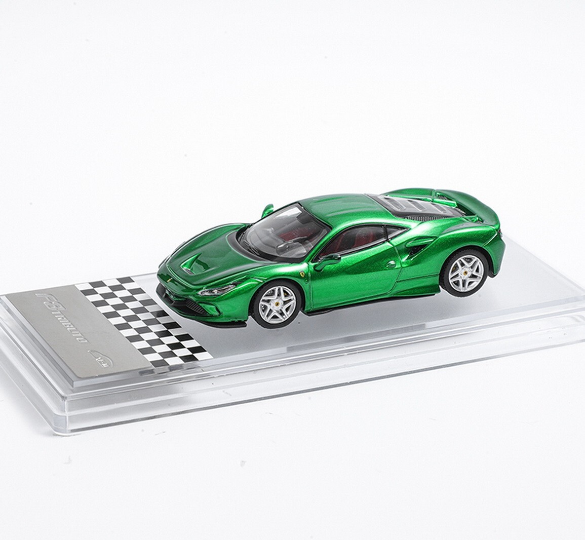 XF MODEL 1/64 Scale Ferrari F8 Tributo Green Diecast Car
