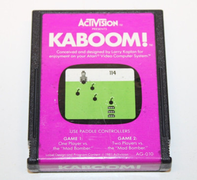 Kaboom! - Atari 2600 Video Game - Tested & Working