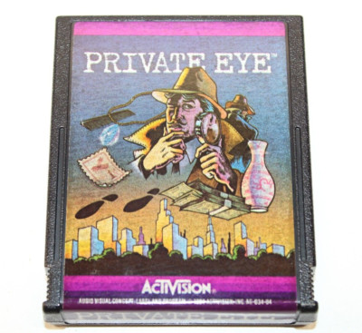 Private Eye - Atari 2600 Video Game - Tested & Working