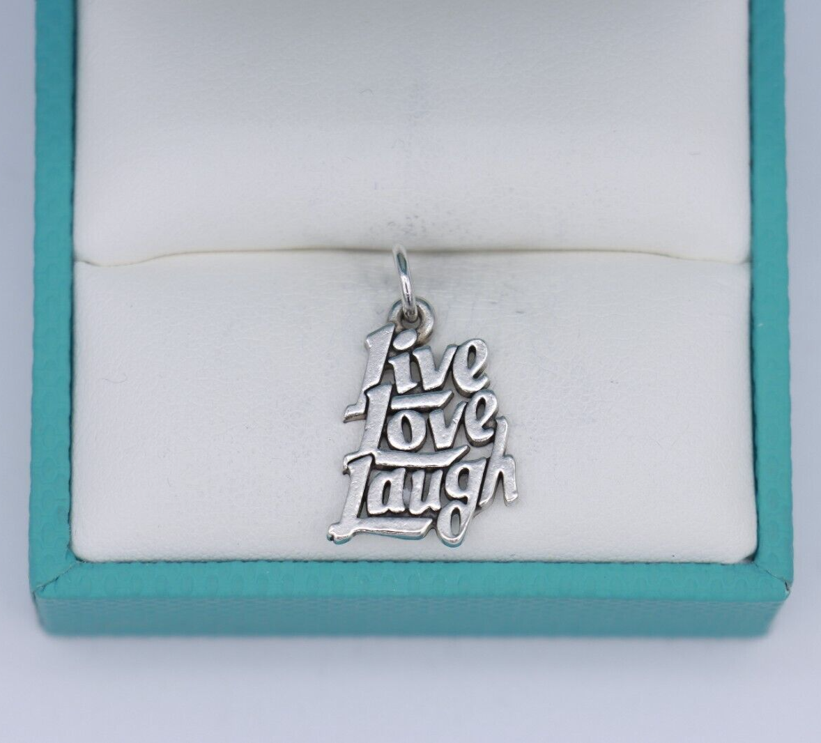 Live Love Laugh Sterling Silver Charm - Made in the USA Live Love Laugh Sterling Silver Charm - Made in the USA