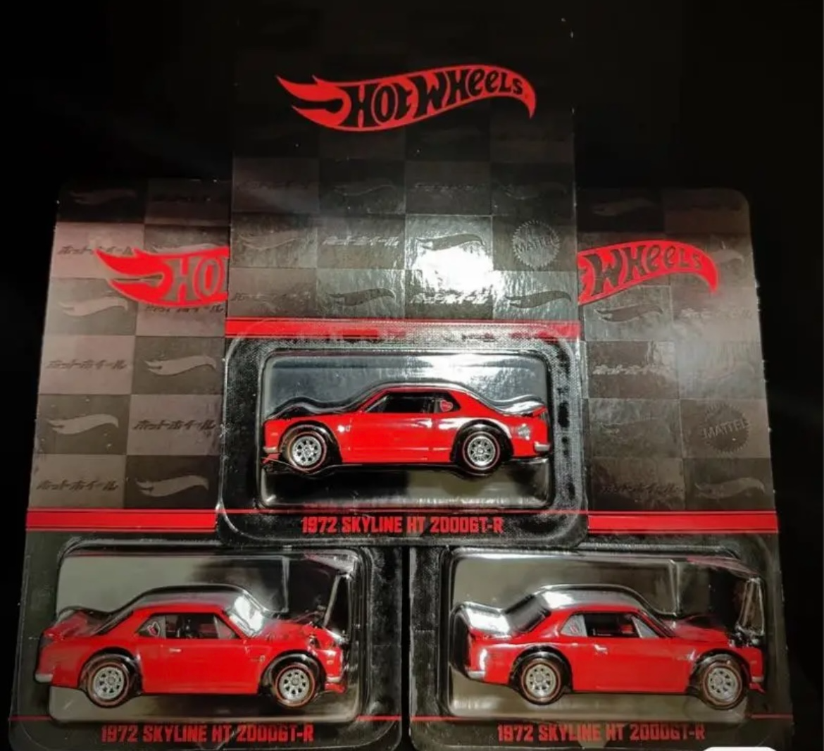 1972 Skyline HT 2000GT-R ハコスカ　3台セット Hot Wheels Japan Convention 1972 Skyline HT 2000GT-R Set of 3 2023