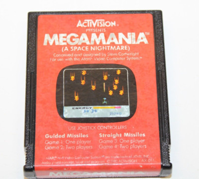 Megamania - Atari 2600 Video Game - Tested & Working