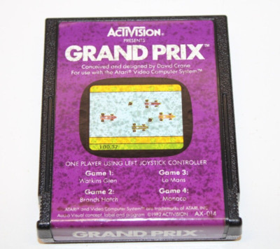 Grand Prix - Atari 2600 Video Game - Tested & Working