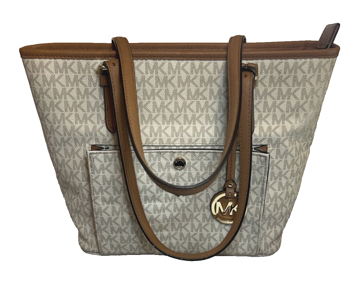 MICHAEL KORS ベージュ ショルダーバッグ - メルカリ