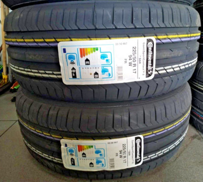 2X CONTINENTAL SPORT 5 225/50/17 RUNFLAT SSR* BMW 225 50 ZRFT17 94W 2255017 C+B