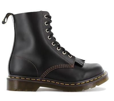 Женские ботинки Dr. Doc Martens 1460 Pascal Abruzzo из кожи черного цвета 26940001