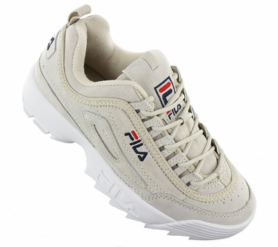 FILA FILA DISRUPTOR LEATHER S LOW WOMEN'S SNEAKER LEATHER GRAY SHOES 1010436.30H