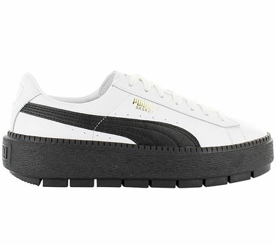 Puma Basket Platform Trace Leather Women's Sneaker 366109-02 Fashion Shoes  for sale online | eBay