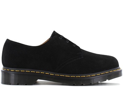 Туфли-оксфорды Dr. Doc Martens 1461 Замшевые 27458001 Черные мокасины Новые