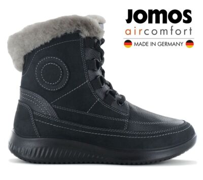 JOMOS Allegra 857513 Womens Winter Boots With Lambskin Padded, Leather Black