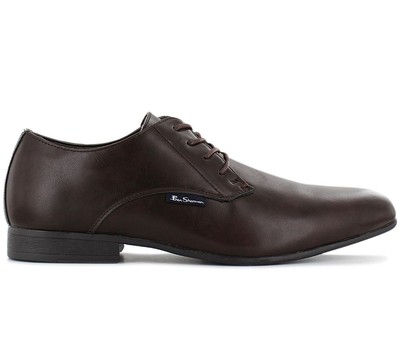 Мужские деловые туфли Ben Sherman Amersham, Оксфордские коричневые туфли BEN3155 на шнуровке