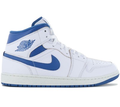 Air jordan 1 low Se - Mens Sneaker Leather White-Blue FN5215-141 Basketball