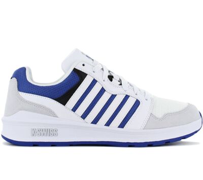 Мужские кроссовки K-Swiss Rival Trainer бело-синие 09079-947 Спортивная обувь для отдыха