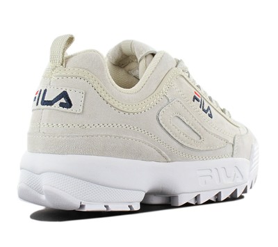 FILA FILA DISRUPTOR LEATHER S LOW WOMEN'S SNEAKER LEATHER GRAY SHOES 1010436.30H