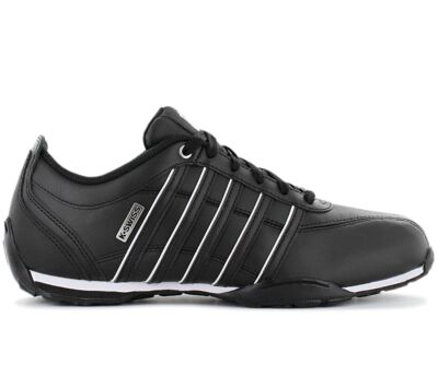 Мужские кроссовки K-Swiss arvee 1.5 Кожаные черные 02453-091-M Спортивная повседневная обувь
