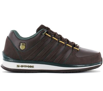 Мужские кроссовки из кожи K-Swiss Rinzler 01235-203-M Повседневная обувь коричневого цвета