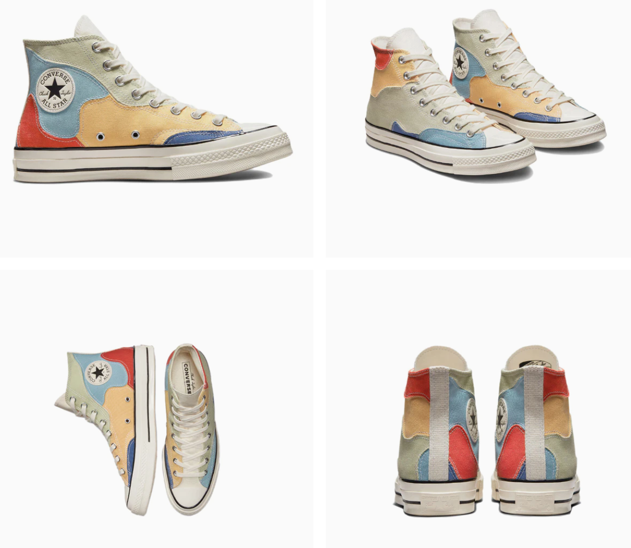 Pre-owned Converse Men's  Chuck 70 Crafted Patchwork - Olive Aura Boots Shoes A03292c In As Pictured